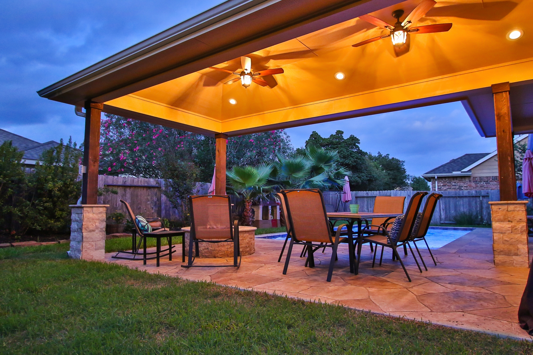 Covered Patio with Dining Area